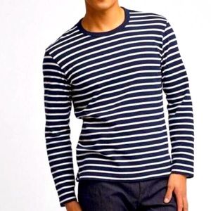 Uniqlo Navy & White Breton Shirt